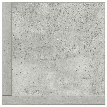 Wandschappen 2 st 100x16,5x16,5 cm spaanplaat betongrijs