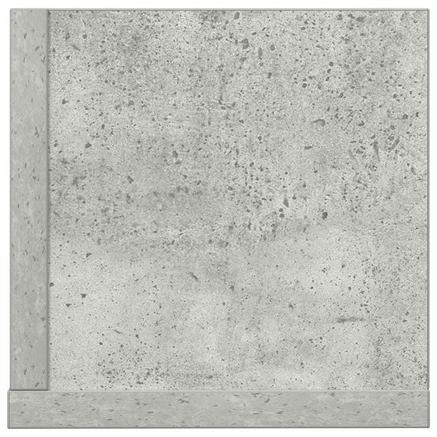 Wandschappen 2 st 100x16,5x16,5 cm spaanplaat betongrijs