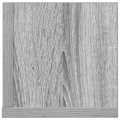Wandschappen 2 st 100x16,5x16,5 cm bewerkt hout grijs sonoma