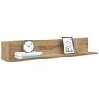Wall shelves 2 pcs 100x16.5x16.5cm carved artisanal oak