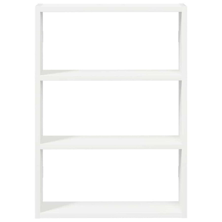 Wandschap 43x9x60 cm bewerkt hout wit