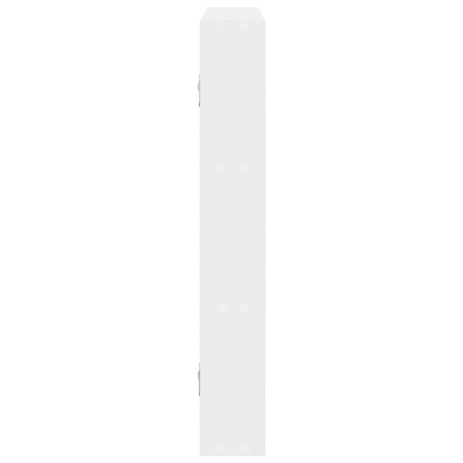 Wandschap 43x9x60 cm bewerkt hout wit