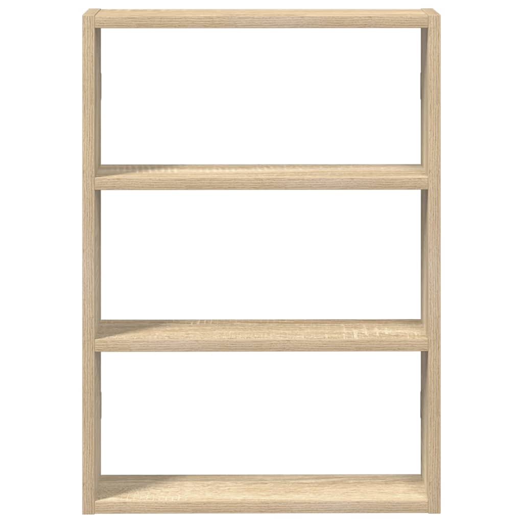 Wandschap 43x9x60 cm bewerkt hout sonoma eikenkleurig