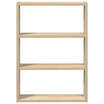 Wandschap 43x9x60 cm bewerkt hout sonoma eikenkleurig