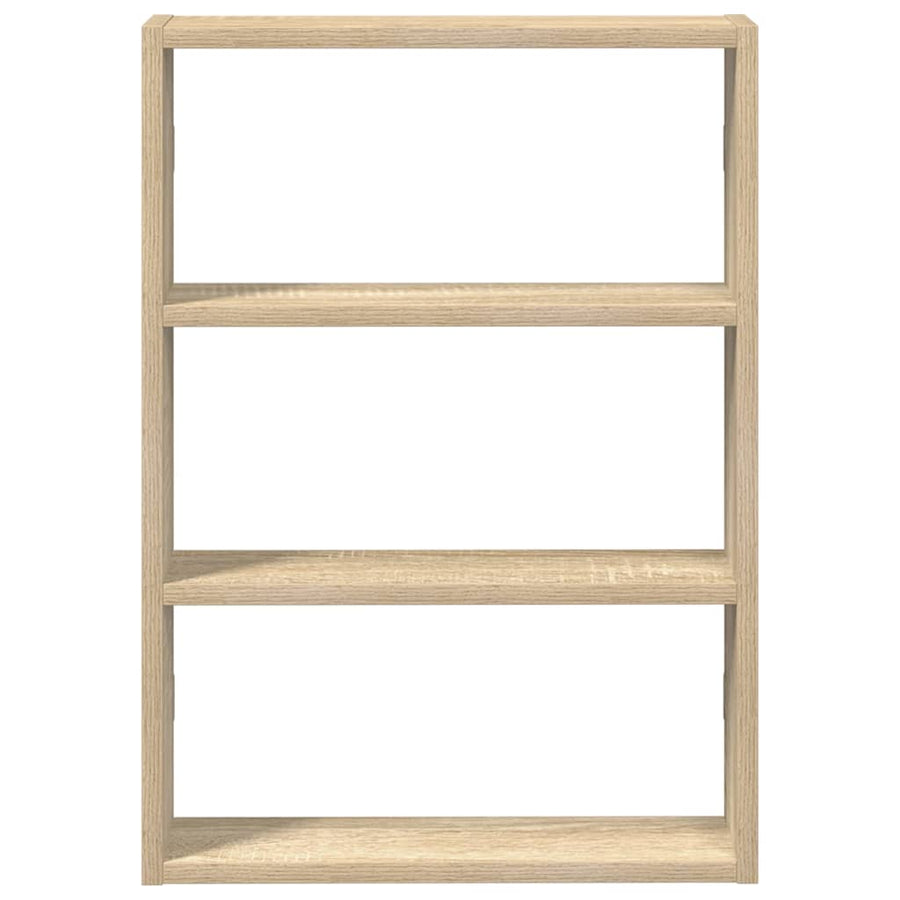 Wandschap 43x9x60 cm bewerkt hout sonoma eikenkleurig