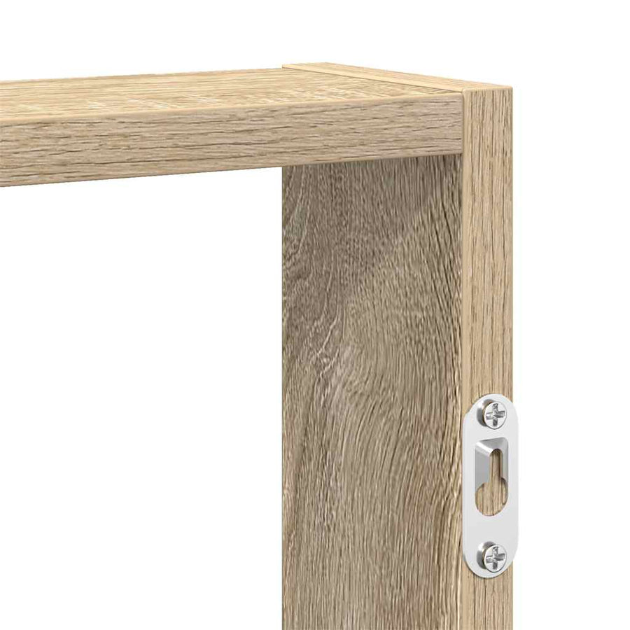 Wandschap 43x9x60 cm bewerkt hout sonoma eikenkleurig