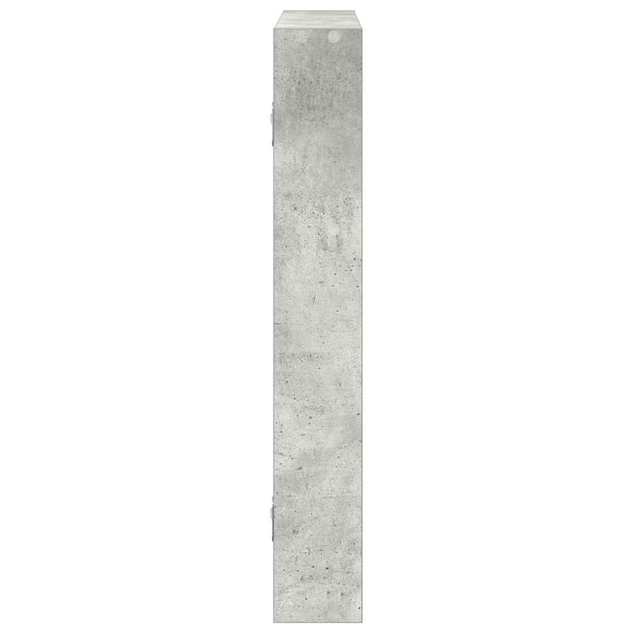 Wandschap 43x9x60 cm bewerkt hout betongrijs