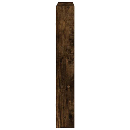 Wandschap 43x9x60 cm bewerkt hout gerookt eikenkleurig