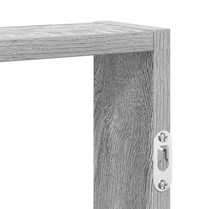 Wandschap 43x9x60 cm bewerkt hout grijs sonoma eikenkleurig