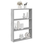Wall shelf 43x9x60 cm engineered wood grey Sonoma oak look