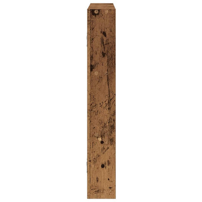 Wandschap 43x9x60 cm bewerkt hout oud houtkleurig