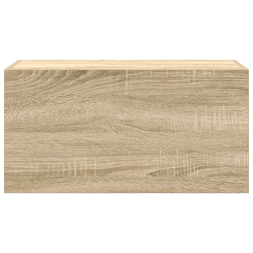 Badkamerwandkast 60x25x30 cm bewerkt hout sonoma eikenkleurig