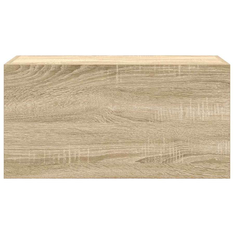 Badkamerwandkast 60x25x30 cm bewerkt hout sonoma eikenkleurig