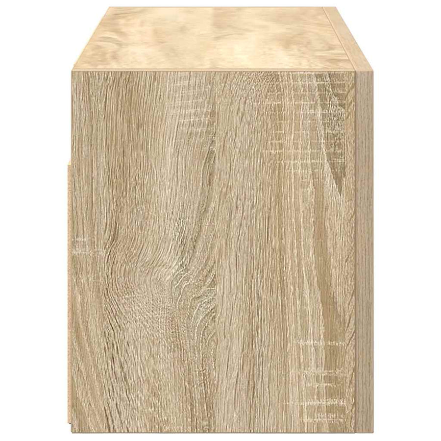 Badkamerwandkast 60x25x30 cm bewerkt hout sonoma eikenkleurig