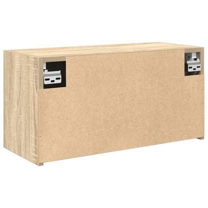 Badkamerwandkast 60x25x30 cm bewerkt hout sonoma eikenkleurig