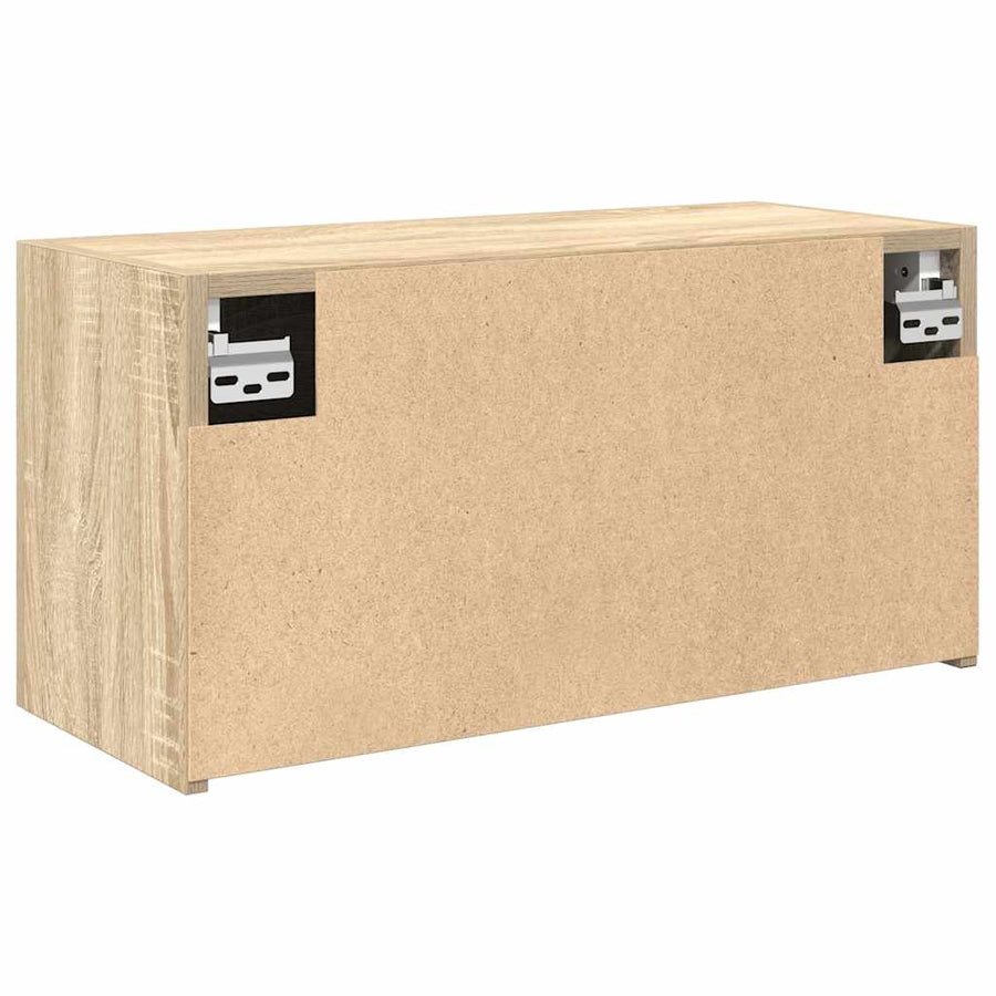 Badkamerwandkast 60x25x30 cm bewerkt hout sonoma eikenkleurig