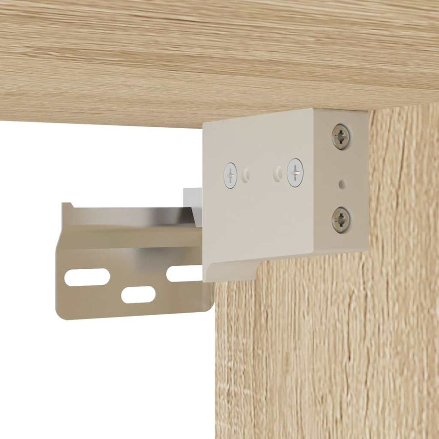 Badkamerwandkast 60x25x30 cm bewerkt hout sonoma eikenkleurig