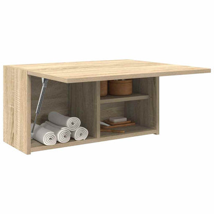 Badkamerwandkast 60x25x30 cm bewerkt hout sonoma eikenkleurig