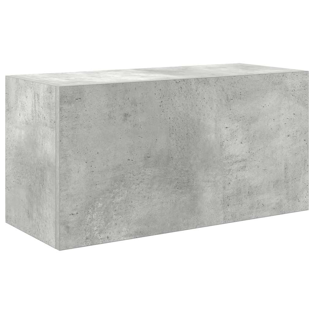 Badkamerwandkast 60x25x30 cm bewerkt hout betongrijs