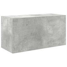 Badkamerwandkast 60x25x30 cm bewerkt hout betongrijs