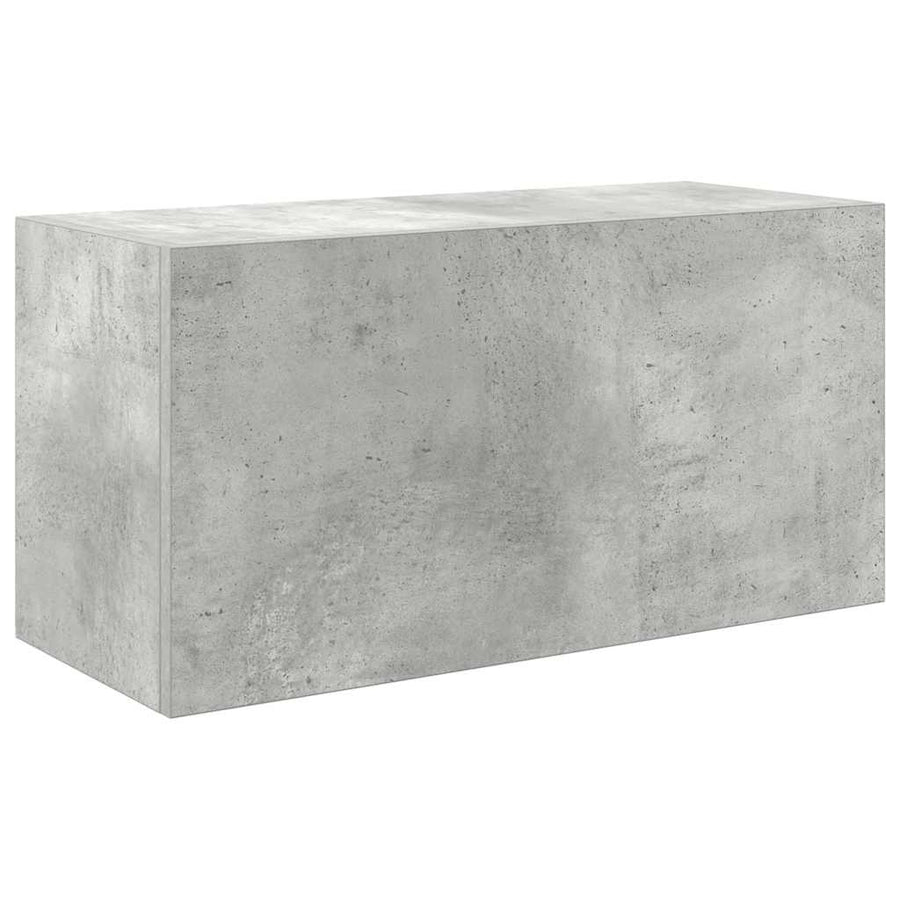 Badkamerwandkast 60x25x30 cm bewerkt hout betongrijs