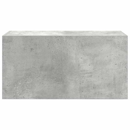 Badkamerwandkast 60x25x30 cm bewerkt hout betongrijs
