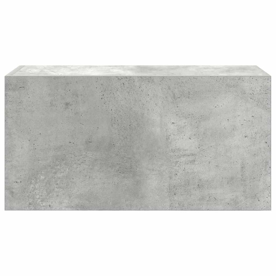 Badkamerwandkast 60x25x30 cm bewerkt hout betongrijs