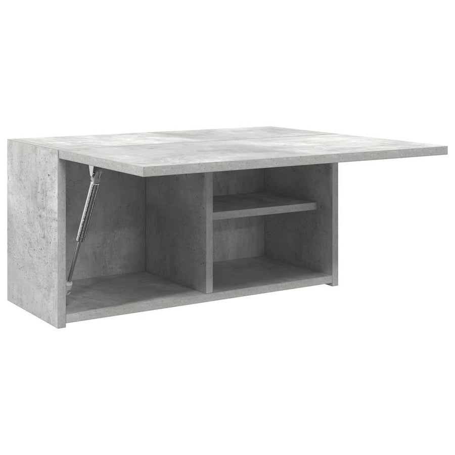 Badkamerwandkast 60x25x30 cm bewerkt hout betongrijs