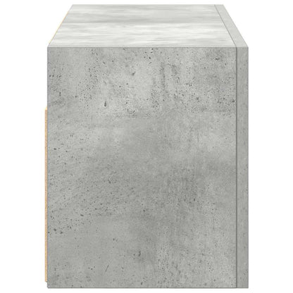 Badkamerwandkast 60x25x30 cm bewerkt hout betongrijs