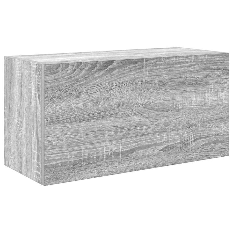 Badkamerwandkast 60x25x30 cm bewerkt hout grijs sonoma eiken