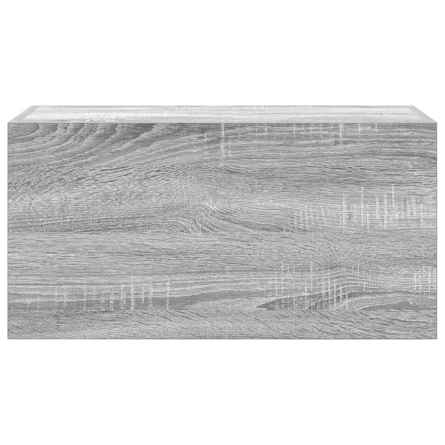 Badkamerwandkast 60x25x30 cm bewerkt hout grijs sonoma eiken