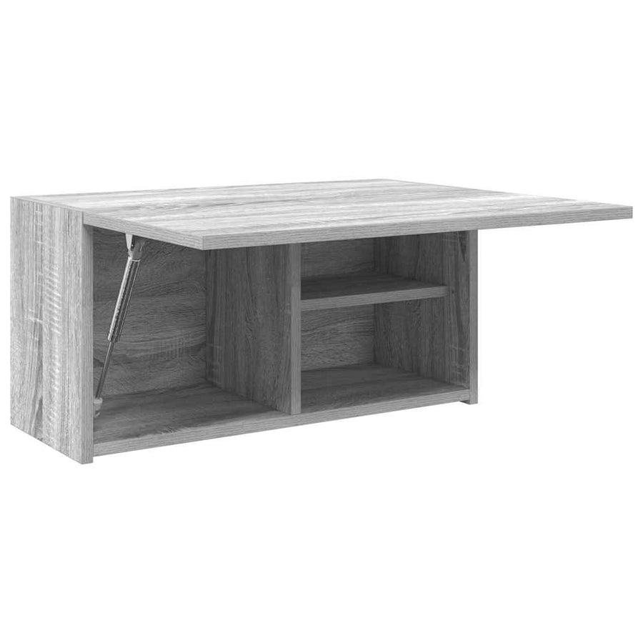 Badkamerwandkast 60x25x30 cm bewerkt hout grijs sonoma eiken