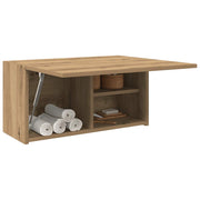 Badkamerwandkast 60x25x30 cm bewerkt hout eikenkleur