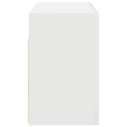 Badkamerwandkast 60x25x40 cm bewerkt hout wit