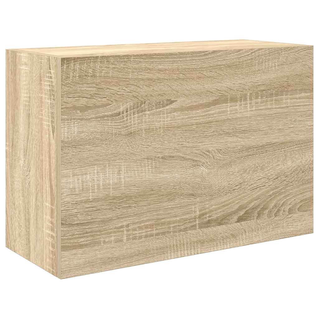 Badkamerwandkast 60x25x40 cm bewerkt hout sonoma eikenkleurig