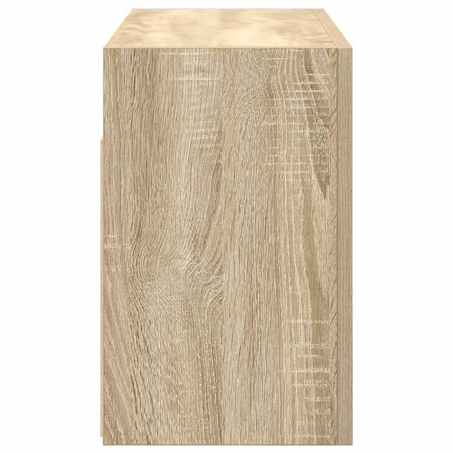 Badkamerwandkast 60x25x40 cm bewerkt hout sonoma eikenkleurig