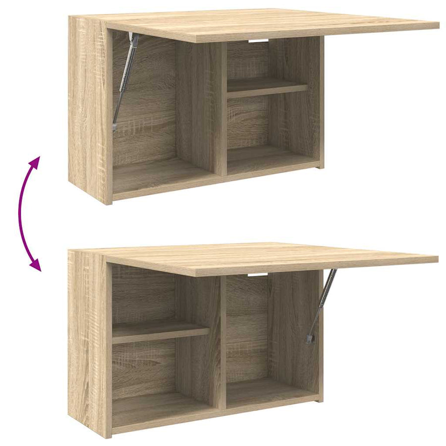 Badkamerwandkast 60x25x40 cm bewerkt hout sonoma eikenkleurig