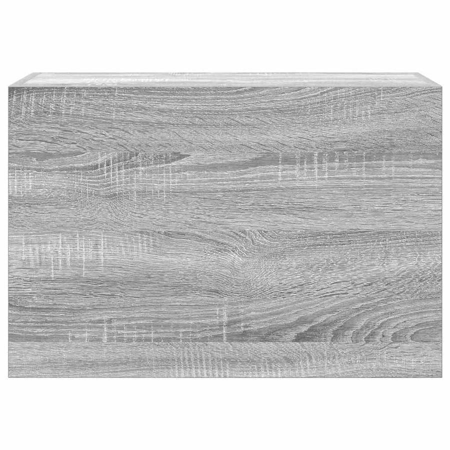 Badkamerwandkast 60x25x40 cm bewerkt hout grijs sonoma eiken