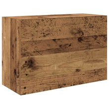 Badkamerwandkast 60x25x40 cm bewerkt hout oud houtkleurig