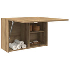 Badkamerwandkast 60x25x40 cm bewerkt hout eikenkleur