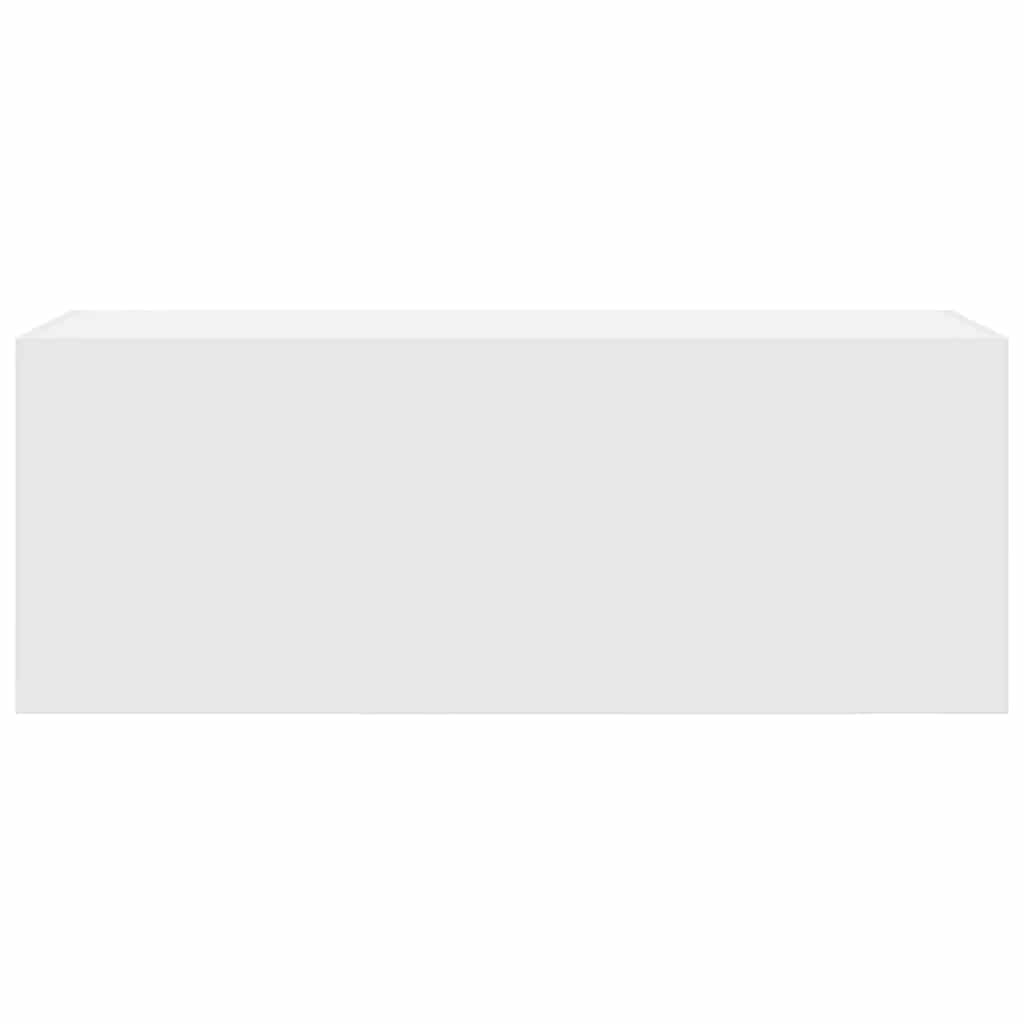 Badkamerwandkast Bewerkt Hout 80 x 25 x 30 cm Wit