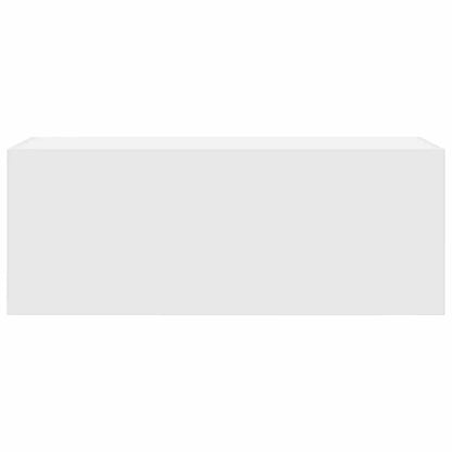 Badkamerwandkast Bewerkt Hout 80 x 25 x 30 cm Wit