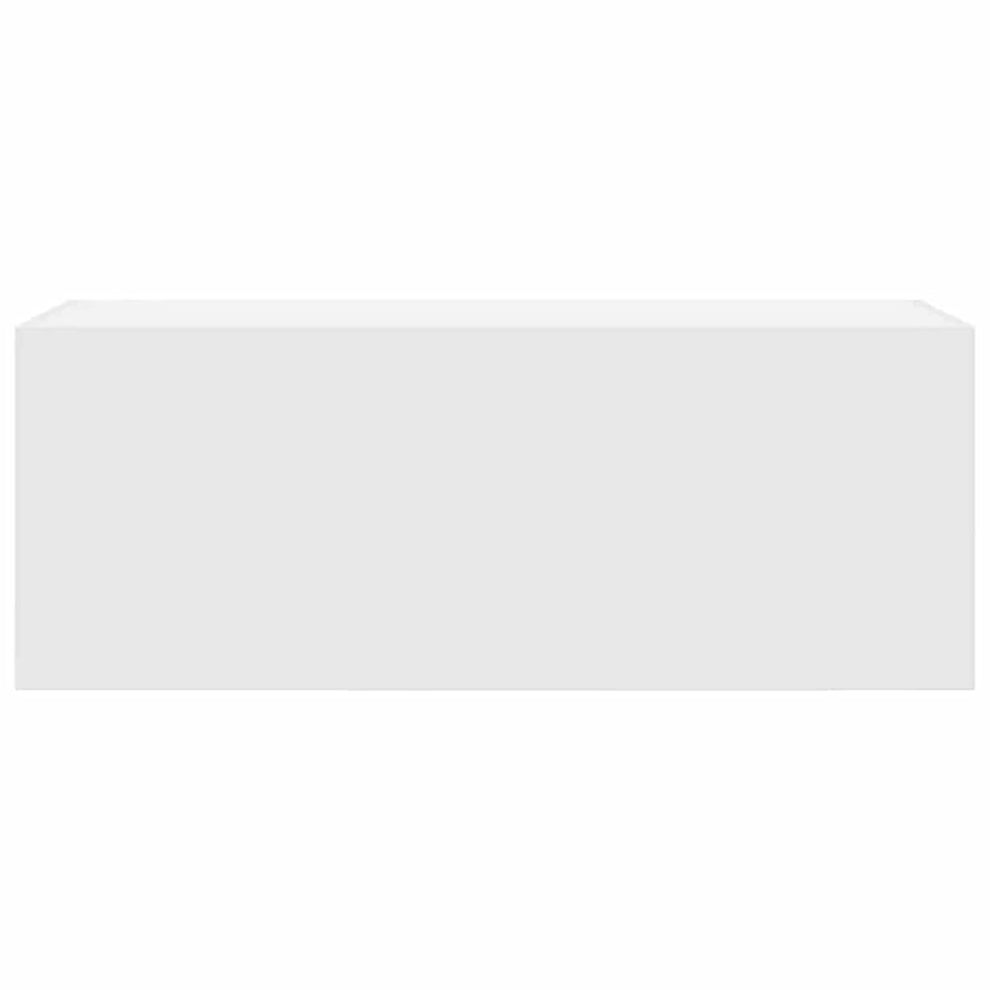 Badkamerwandkast Bewerkt Hout 80 x 25 x 30 cm Wit