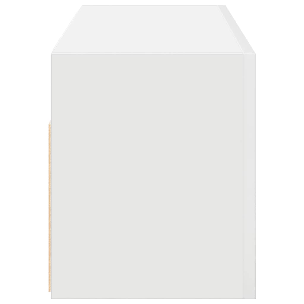 Badkamerwandkast Bewerkt Hout 80 x 25 x 30 cm Wit