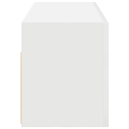Badkamerwandkast Bewerkt Hout 80 x 25 x 30 cm Wit