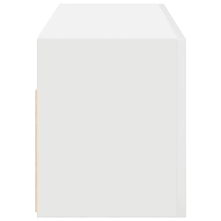 Badkamerwandkast Bewerkt Hout 80 x 25 x 30 cm Wit