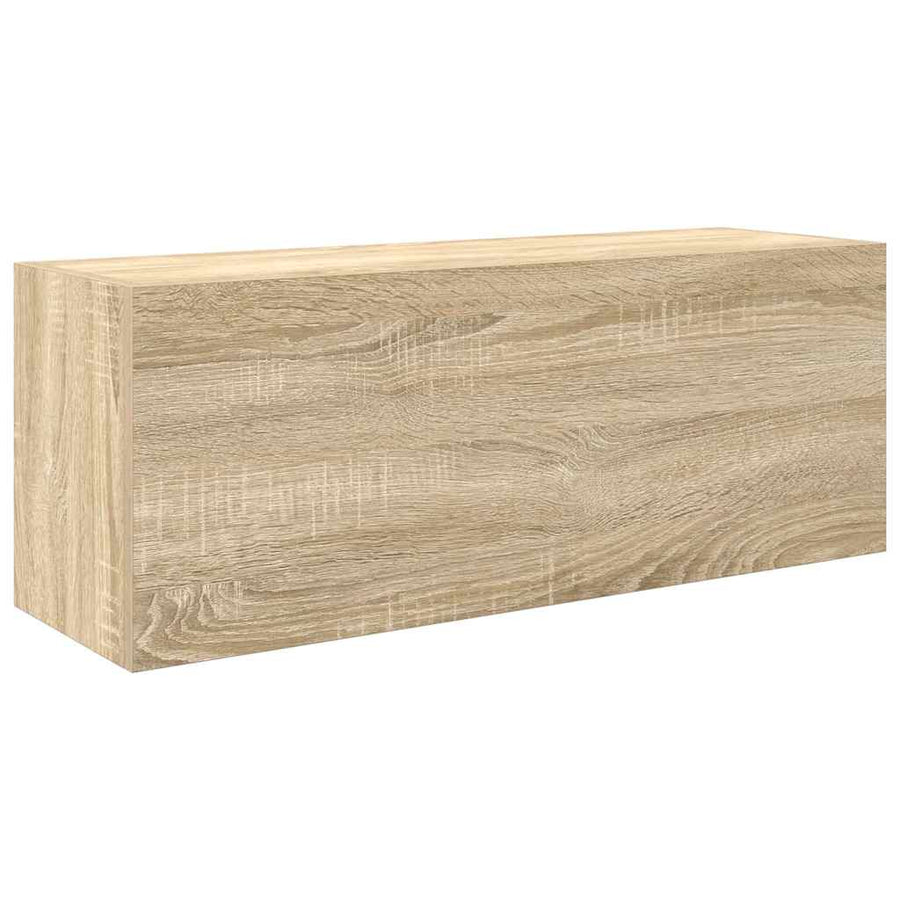 Badkamerwandkast 80x25x30 cm bewerkt hout sonoma eikenkleurig