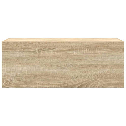Badkamerwandkast 80x25x30 cm bewerkt hout sonoma eikenkleurig