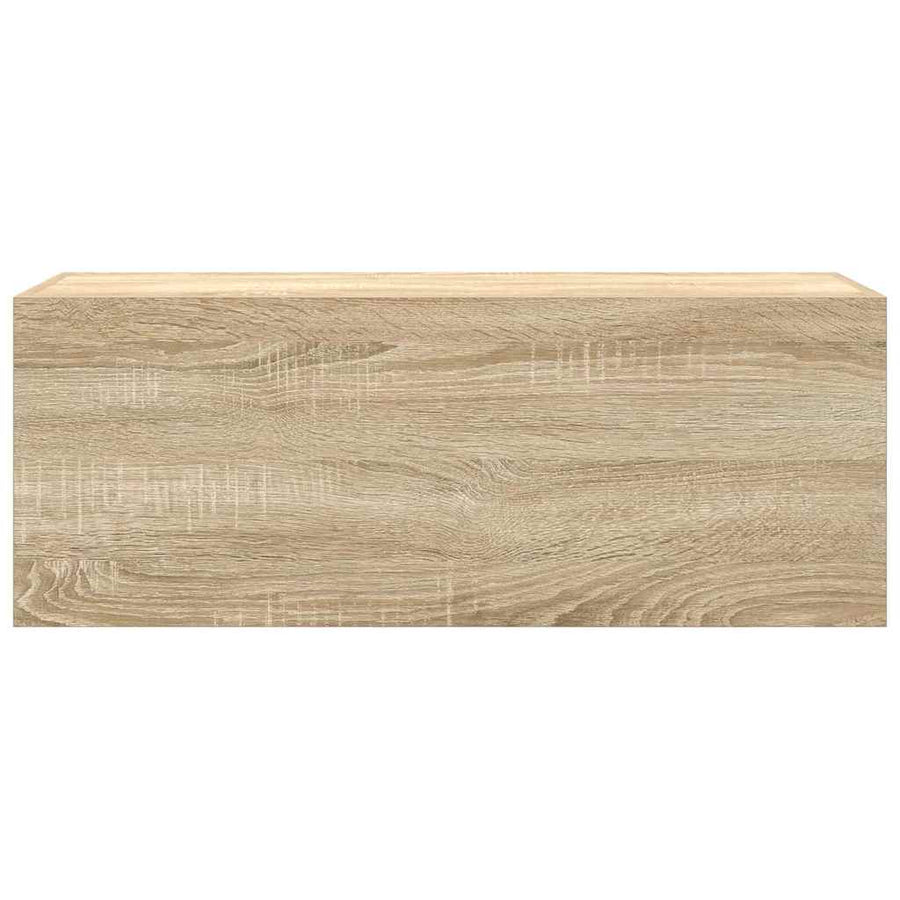 Badkamerwandkast 80x25x30 cm bewerkt hout sonoma eikenkleurig