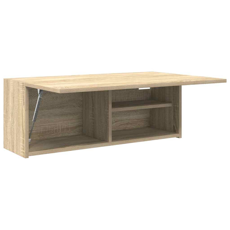 Badkamerwandkast 80x25x30 cm bewerkt hout sonoma eikenkleurig